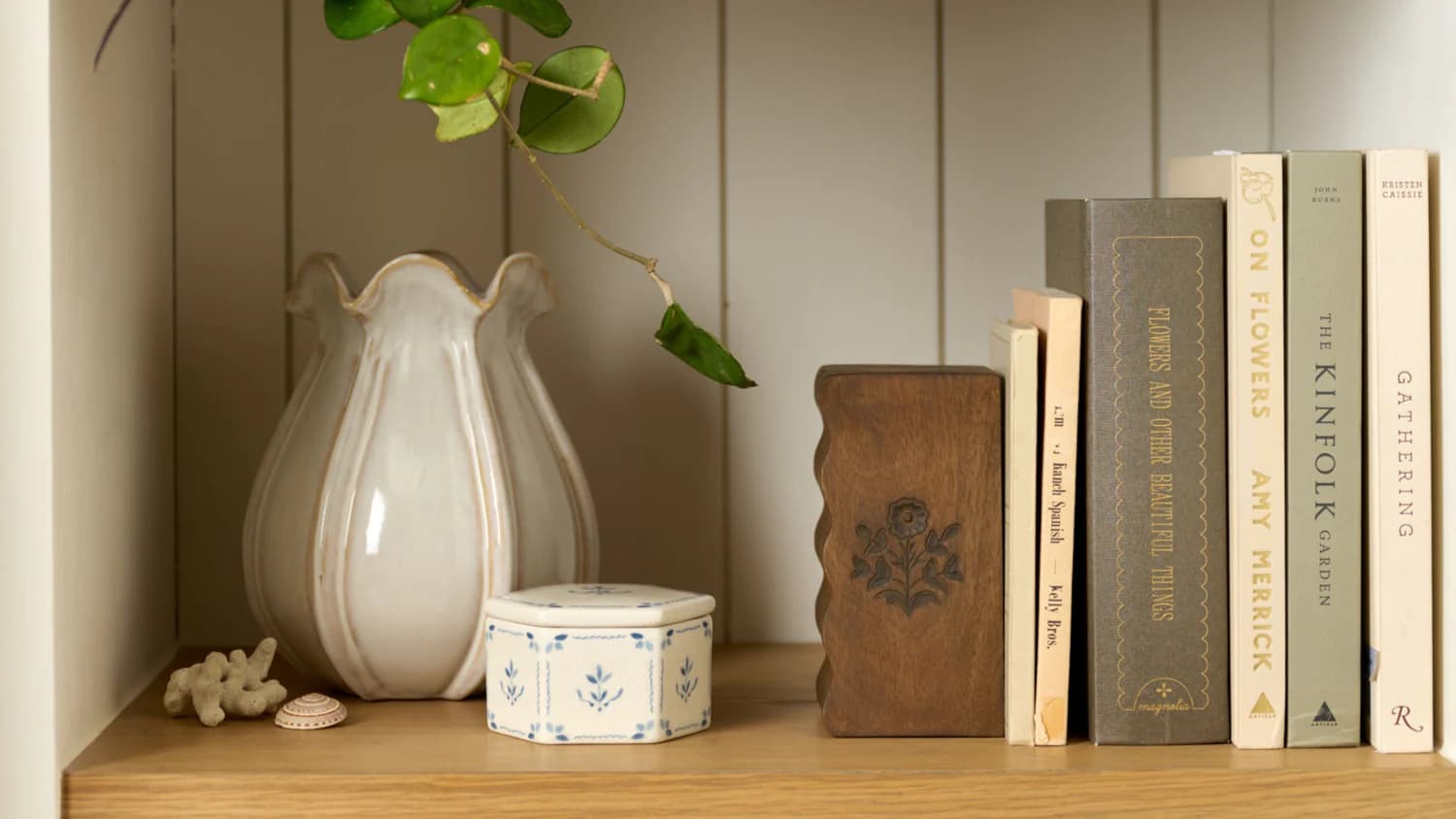 Ridgeline stoneware vase